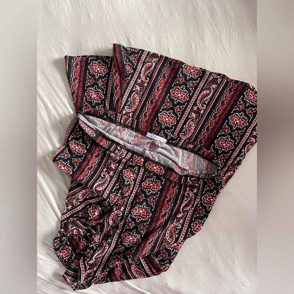 K&K flared patterned leggings